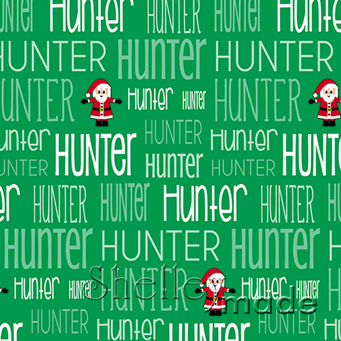 Christmas Typographic Image - Green