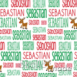 Christmas Typographic Image - White