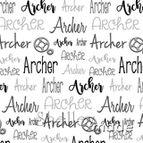 Typographic Image - Cursive Shaded