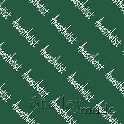 Anaesthetist - Diagonal Design - Hand