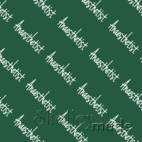 Anaesthetist - Diagonal Design - Hand
