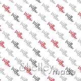 Willow - Diagonal Design - Hand Small