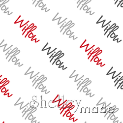 Willow - Diagonal Design - Hand
