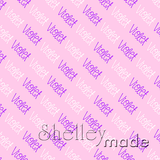 Violet - Diagonal Design - Playful Small