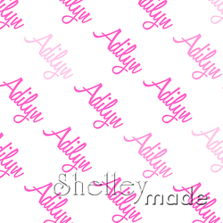 Adilyn - Diagonal Design - Script