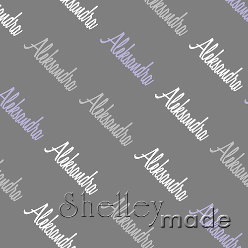 Aleksandra - Diagonal Design - Script
