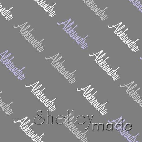 Aleksandra - Diagonal Design - Script
