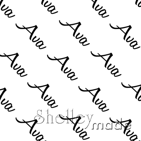 Ava - Diagonal Design - Script