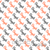 Bengals - Diagonal Design - Script Small