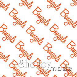 Bengals - Diagonal Design - Script