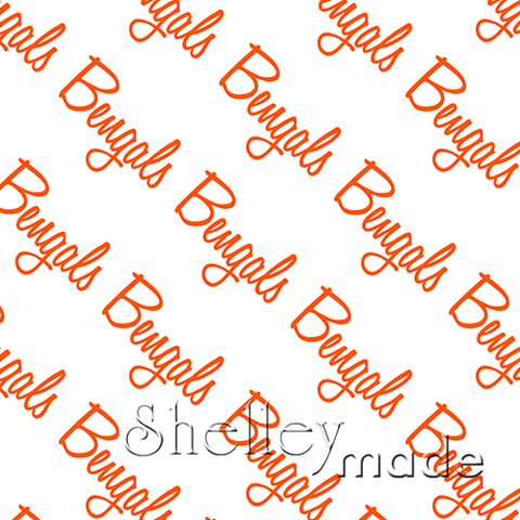 Bengals - Diagonal Design - Script