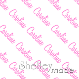 Caroline - Diagonal Design - Script
