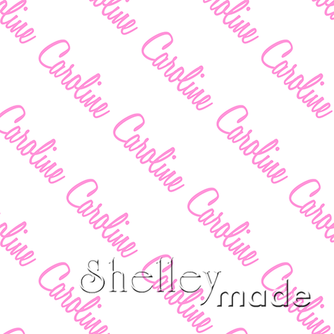 Caroline - Diagonal Design - Script