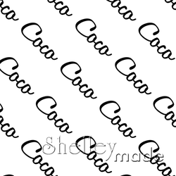 Coco - Diagonal Design - Script