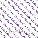 Elise - Diagonal Design - Script Small