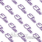 Elise - Diagonal Design - Script