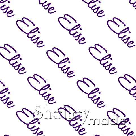 Elise - Diagonal Design - Script