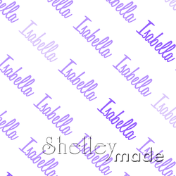 Isabella - Diagonal Design - Script