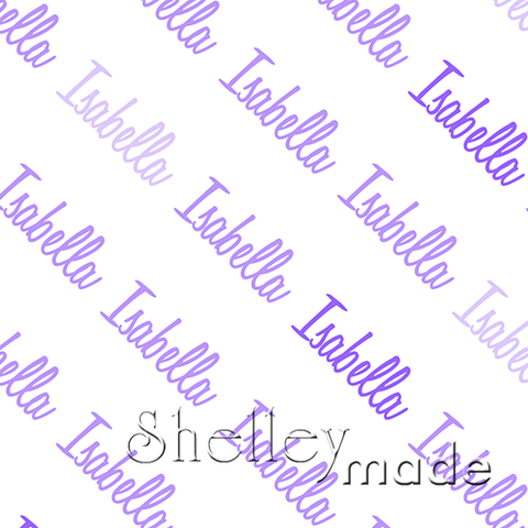 Isabella - Diagonal Design - Script