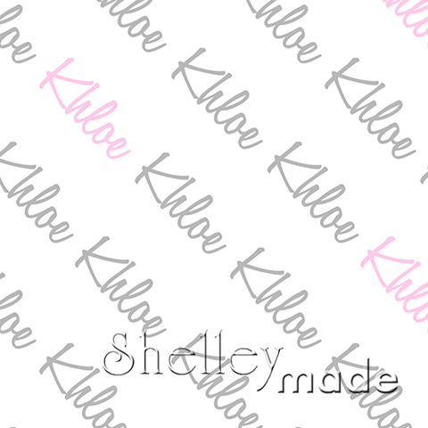 Khloe - Diagonal Design - Script