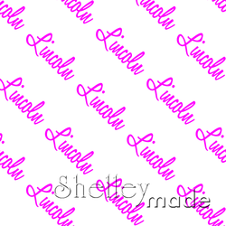 Lincoln - Diagonal Design - Script