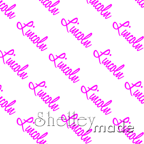 Lincoln - Diagonal Design - Script