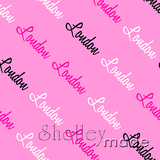 London - Diagonal Design - Script