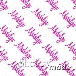 Madalyn - Diagonal Design - Script