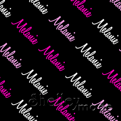 Melanie - Diagonal Design - Script