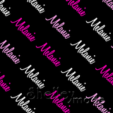 Melanie - Diagonal Design - Script