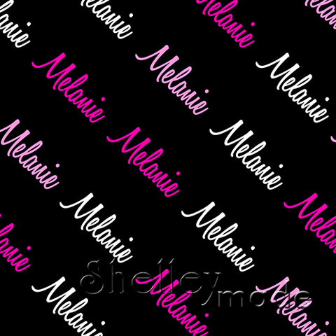 Melanie - Diagonal Design - Script