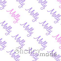 Molly - Diagonal Design - Script