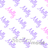 Molly - Diagonal Design - Script