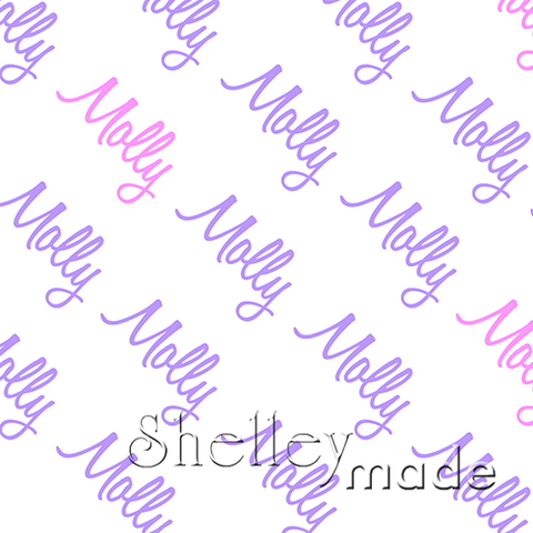 Molly - Diagonal Design - Script