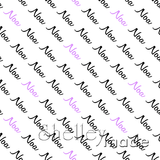 Noa - Diagonal Design - Script Small