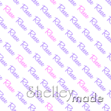 Reese - Diagonal Design - Script Small