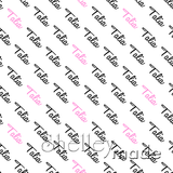 Talia - Diagonal Design - Script Small