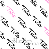 Talia - Diagonal Design - Script