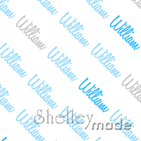 William - Diagonal Design - Script