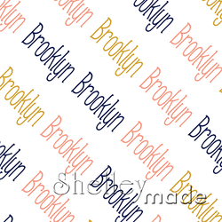 Brooklyn - Diagonal Design - Slender