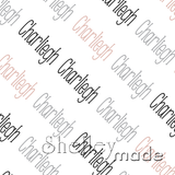 Charliegh - Diagonal Design - Slender