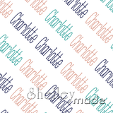 Charlotte - Diagonal Design - Slender