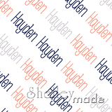 Hayden - Diagonal Design - Slender