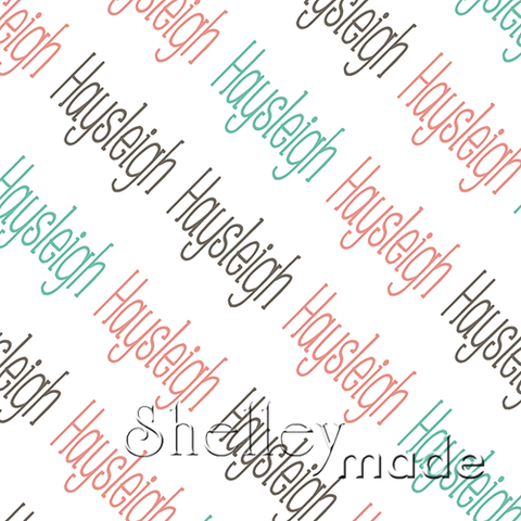 Haysleigh - Diagonal Design - Slender