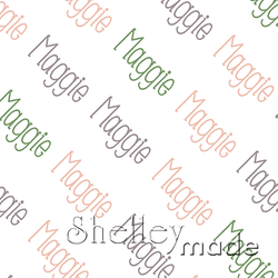 Maggie - Diagonal Design - Slender