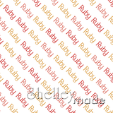 Ruby - Diagonal Design - Slender Small