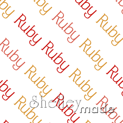 Ruby - Diagonal Design - Slender