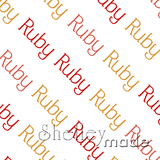 Ruby - Diagonal Design - Slender