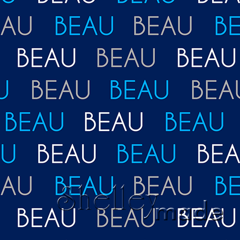 Beau - Horizontal Design - Block Upper