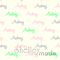 Aubrey - Horizontal Design - Script